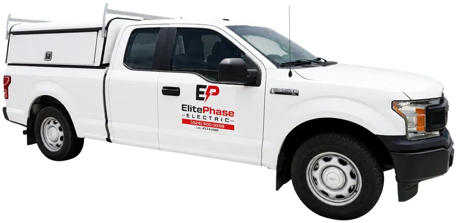 ElitePhase Electric branded work truck